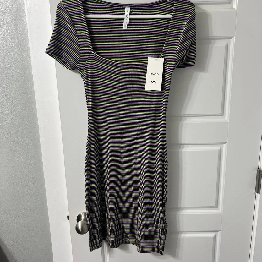 RVCA Women's Partition Mini Rib Knit Dress NWT size small - Picture 7 of 9
